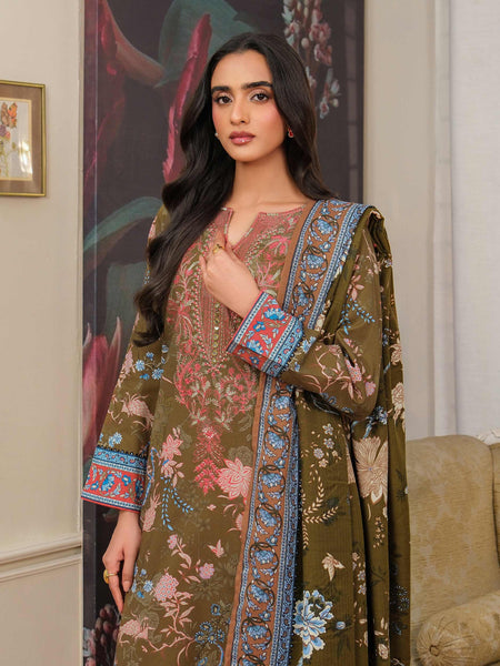 3 Piece Khaddar Suit-Embroidered (Unstitched)