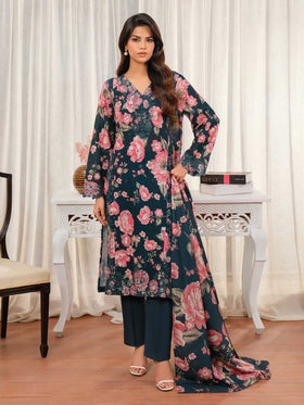 3 Piece Khaddar Suit-Embroidered (Unstitched)