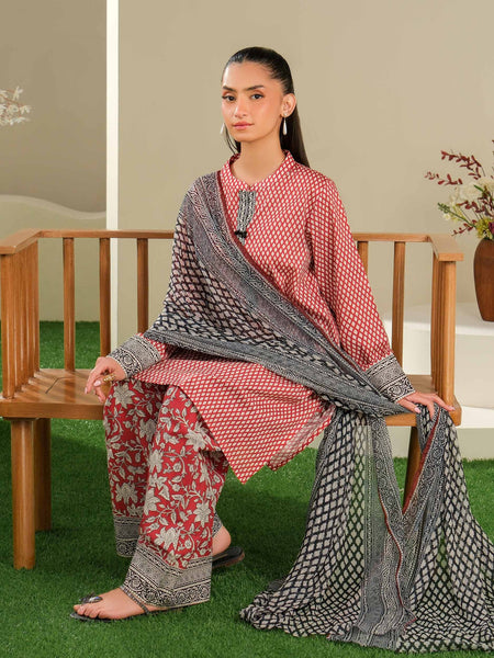 3 Piece Lawn Suit-Printed (Unstitched)
