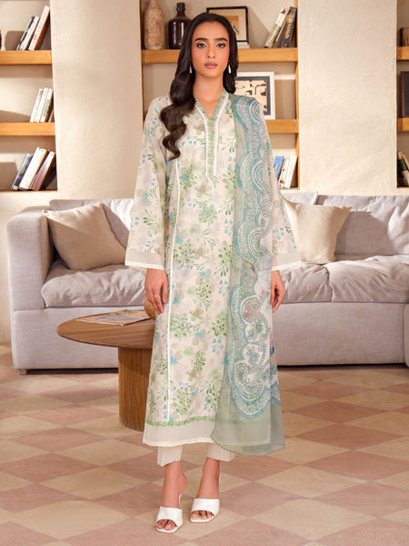 3 Piece Lawn Suit-Embroidered (Unstitched)