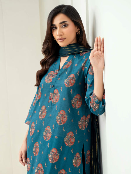 3 Piece Lawn Suit-Paste Print (Unstitched)