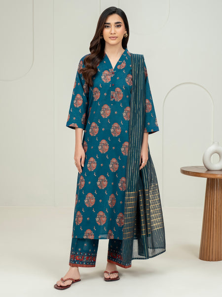 3 Piece Lawn Suit-Paste Print (Unstitched)