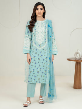 3 Piece Lawn Suit-Paste Print (Unstitched)