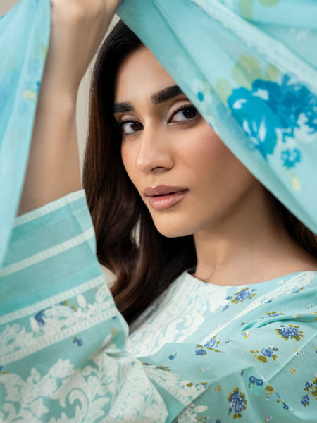 3 Piece Lawn Suit-Paste Print (Unstitched)