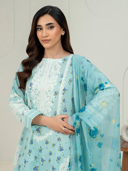 3 Piece Lawn Suit-Paste Print (Unstitched)