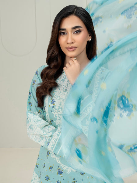 3 Piece Lawn Suit-Paste Print (Unstitched)