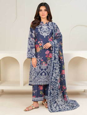 3 Piece Lawn Suit-Printed (Unstitched)