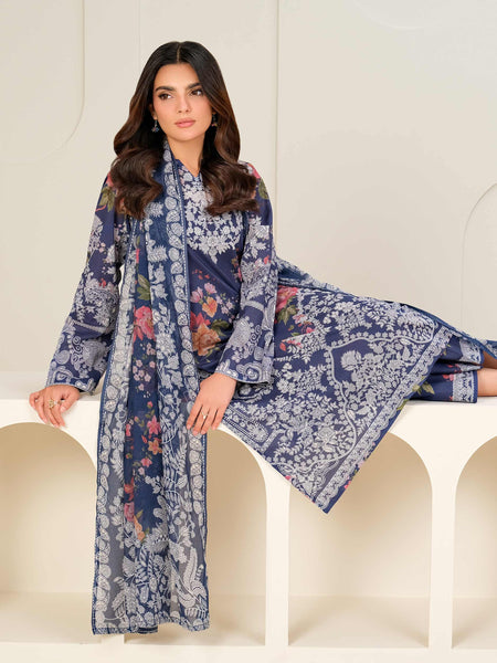 3 Piece Lawn Suit-Printed (Unstitched)