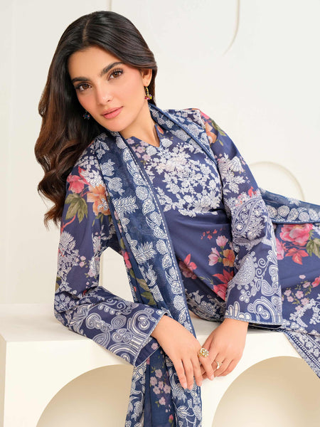3 Piece Lawn Suit-Printed (Unstitched)