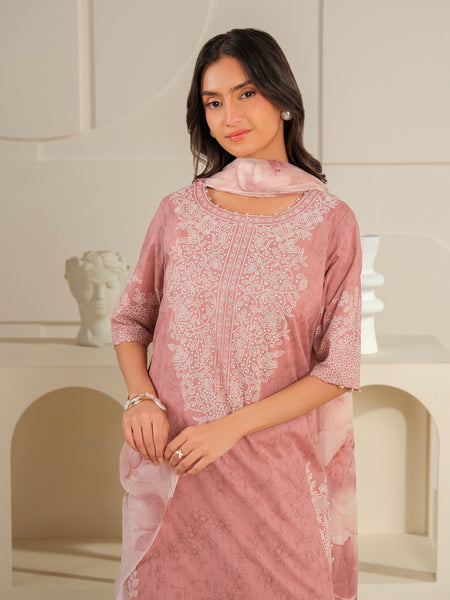 3 Piece Lawn Suit-Paste Print (Unstitched)