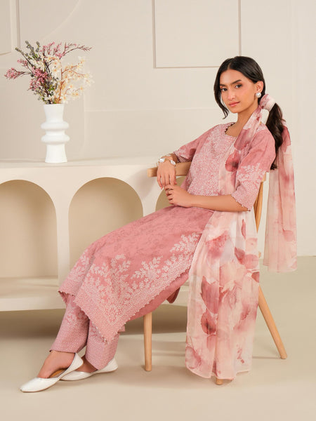 3 Piece Lawn Suit-Paste Print (Unstitched)