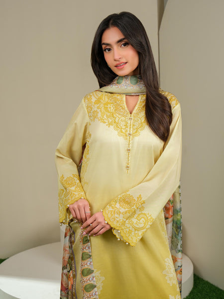 3 Piece Lawn Suit-Printed (Unstitched)