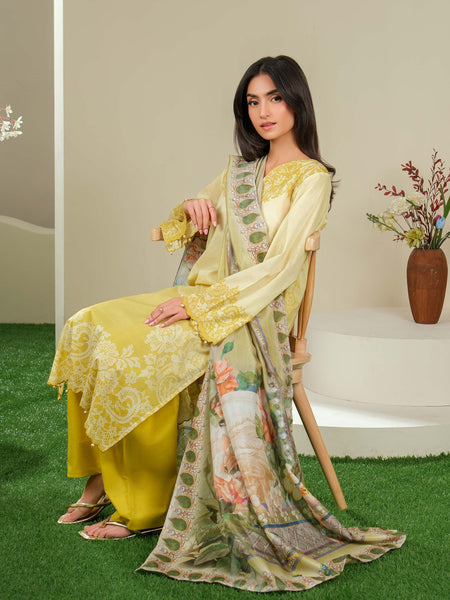 3 Piece Lawn Suit-Printed (Unstitched)