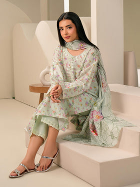 3 Piece Lawn Suit-Embroidered (Unstitched)