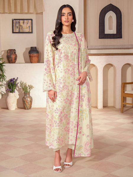 3 Piece Lawn Suit-Embroidered (Unstitched)