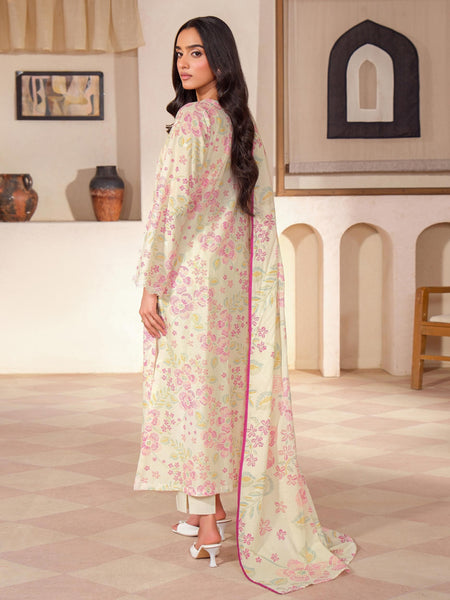 3 Piece Lawn Suit-Embroidered (Unstitched)