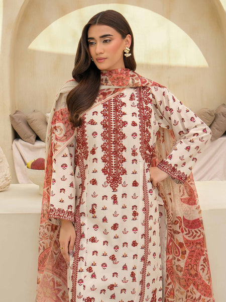 3 Piece Lawn Suit-Embroidered (Unstitched)