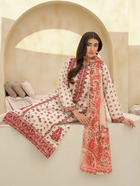 3 Piece Lawn Suit-Embroidered (Unstitched)