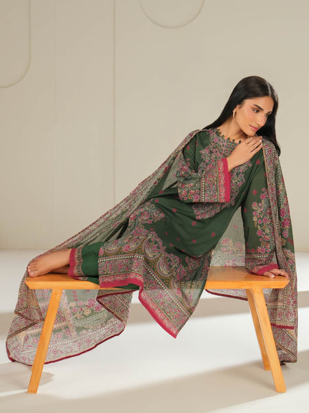 3 Piece Lawn Suit-Printed (Unstitched)