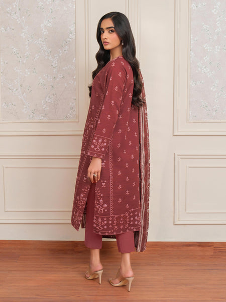 3 Piece Khaddar Suit-Embroidered (Unstitched)