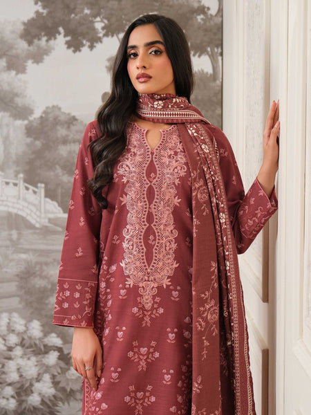 3 Piece Khaddar Suit-Embroidered (Unstitched)