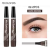 Eyebrow Pen Waterproof 4 Split Tip Eyebrows Pen Eyebrow Tattoo Pen Waterproof Liquid Black Eyebrow Makeup Pencil