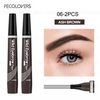 Eyebrow Pen Waterproof 4 Split Tip Eyebrows Pen Eyebrow Tattoo Pen Waterproof Liquid Black Eyebrow Makeup Pencil
