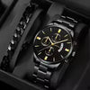 Fashion Men Watch Luxury Calendar Quartz Wrist Watch Business Watches Man