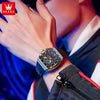 OLEVS 2942 Luxury Chronograph Quartz Watch For Men 44mm Big Dial Moon Phase Hand Clock Date Waterproof Original Fashion Watches