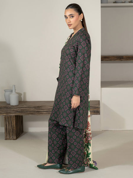 3 Piece Khaddar Suit-Printed (Unstitched)